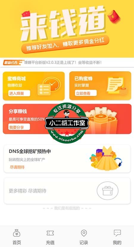 全民赚钱 - 码农网测试 - 蜜蜂赚最稳定的理财平台.jpg