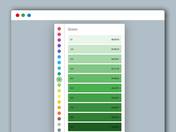 HTML5颜色代码选取器 前端设计实用 HTML源码